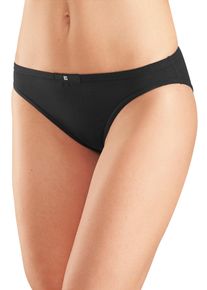 H.I.S. H.I.S Damen Slip, Gr. 34, schwarz, Jersey, Obermaterial: 95% Baumwolle, 5% Elasthan, unifarben, Unterhosen, aus elastischer Baumwoll-Qualität