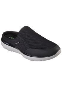 Skechers Herren Clog "SUMMITS", Gr. 40, schwarz-weiß, Textil, sportlich, Schuhe, Sommerschuh, Schlappen, Urlaub, im sportiven Look