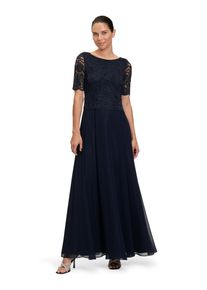 Vera Mont Damen Abendkleid "Vera Mont Abendkleid mit Spitze", blau, Gr. 48, Chiffon, Spitze, Obermaterial: 100% Polyester. Futter: 100% Polyester.,