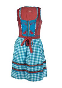 Maze Damen Dirndl "Rosmarie", rot, Gr. L, Oberteil: 100% Leder, Lamm / Unterteil: 100% Baumwolle / Futter: 100% Baumwolle, Kleider
