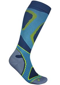 Bauerfeind Herren Sportsocken "Run Performance Compression Socks", Gr. 41, blau, Obermaterial: 57% Baumwolle, 41% Polyester, 2% Elasthan, Socken, mit