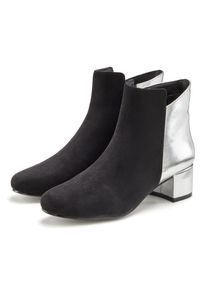 Lascana Damen Stiefelette, Gr. 36, schwarz, Obermaterial: 80% Textilmaterial, 20% Lederimitat. Futter: 100% Lederimitat. Decksohle: 100% Lederimitat.