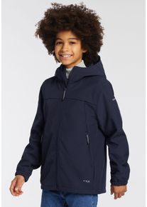 Icepeak Kinder Softshelljacke "KONAN JR", blau, sportlich, Gr. 128, Softshell, Obermaterial: 89% Polyester, 11% Elasthan, Jacken