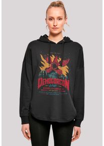 F4NT4STIC Damen Kapuzenpullover "Stranger Things Demogorgon Netflix TV Series", schwarz, casual, Gr. XS, Obermaterial: 100% Baumwolle, Pullover,