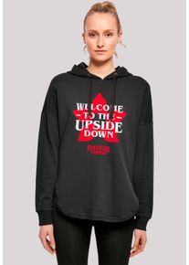 F4NT4STIC Damen Kapuzenpullover "Stranger Things Upside Down Dreams", schwarz, casual, Gr. L, Obermaterial: 100% Baumwolle, Pullover, Premium Qualität