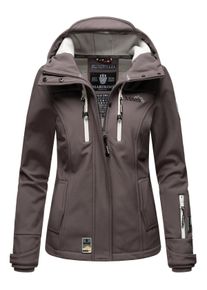 Marikoo Damen Softshelljacke "Kleine Zicke", grau, Gr. XXL, Obermaterial: 98% Polyester, 2% Elasthan, Innenmaterial: 100% Polyester, Jacken,