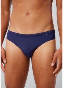 Bruno Banani Herren Badeslip "Mini Wave Line 2.0 Swim", blau, klassisch, Gr. S, unifarben, Polyamid, Elasthan, Badehosen, mit seitlicher Logoprägung