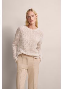 Bugatti Damen Rundhalspullover, beige, casual, Gr. XL, unifarben, 33% Polyamid, 27% Polyacryl, 26% Alpaka, 9% Wolle, 5% Metall, Pullover, mit