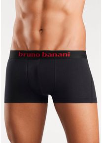 Bruno Banani Herren Hipster, Gr. S, schwarz, Jersey, Obermaterial: 95% Baumwolle, 5% Elasthan, unifarben, Unterhosen, knapp sitzende Boxershorts mit
