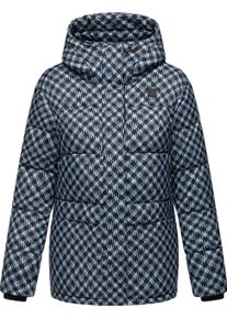 Ragwear Damen Steppjacke "Wikesh Print", blau, modisch, Gr. 5XL, Obermaterial: 100% Polyester, Innenfutter: 100% Polyester, Wattierung: 100%