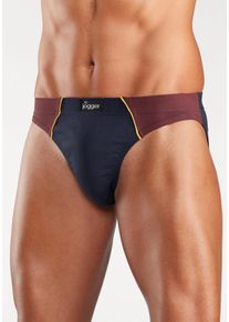 Le Jogger Herren Slip, Gr. 3, blau, Jersey, Obermaterial: 100% Baumwolle, unifarben, Unterhosen, mit kontrastfarbenen Highlights