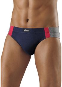 Le Jogger Herren Slip, Gr. 3, blau, Jersey, Obermaterial: 95% Baumwolle, 5% Elasthan, Unterhosen, optimale Passform durch Baumwoll-Stretch