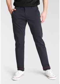 MAC Herren Chinohose "Driver", blau, casual, Gr. 34, unifarben, Web, Obermaterial: 89% Baumwolle, 8% Polyester, 3% Elasthan, Hosen, mit Stretch