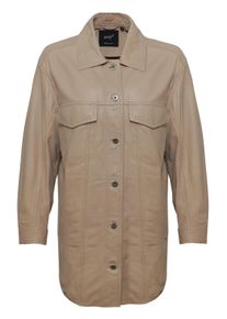Maze Damen Langjacke "4202126", beige, Gr. S, Obermaterial: 100% Lammleder / Ärmelfutter: 100% Polyester, Jacken