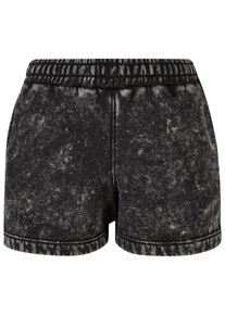 Urban Classics Damen Sweatshorts "Urban Classics Damen Ladies Towel Washed Sweat Shorts", schwarz, Gr. 4XL, unifarben, 70% Baumwolle, 30% Polyester,