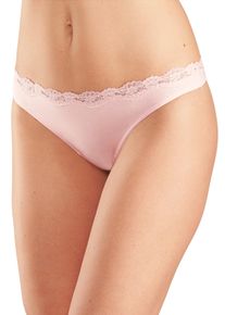 Lascana Damen String, Gr. 32, bunt, Obermaterial: 95% Baumwolle, 5% Elasthan. Spitze: 87% Polyamid, 13% Elasthan, unifarben, Unterhosen, aus