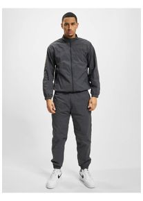 DEF Herren Trainingsanzug "DEF Herren DEF Elastic plain track suit", grau, Gr. XXXL, unifarben, 100% Polyester, Sportanzüge