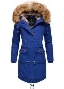 Navahoo Damen Wintermantel "Rosinchen", blau, casual, Gr. M, Oberstoff: 100% Baumwolle, Futter: 100% Polyester, Wattierung: 100% Polyester,
