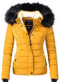 Navahoo Damen Steppjacke "Miamor", gelb, casual, Gr. S, Oberstoff: 100% Polyester, Futter: 100% Polyester, Wattierung: 100% Polyester, Ärmelfutter: