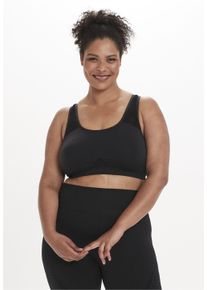 Q BY ENDURANCE Damen Sport-BH "ROSA SEAMLESS", Gr. 52, schwarz, 92% Polyamid, 8% Elasthan, unifarben, BHs, mit komfortablen Halt ohne einzuschneiden