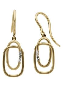 Firetti Damen Paar Ohrhänger "Schmuck Geschenk Gold 333 Ohrschmuck Ohrhaken", 0,02 ct P2 = erkennbare Einschlüsse, Gelbgold 333-Diamanten, gold,