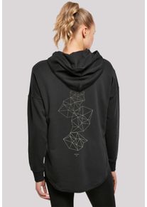 F4NT4STIC Damen Kapuzenpullover "Geometrics Abstract", schwarz, casual, Gr. S, Obermaterial: 100% Baumwolle, Pullover, Print