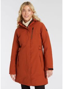 Killtec Damen Funktionsmantel "KOW 165 WMN PRK", braun, sportlich, Gr. 42, Obermaterial: 100% Polyester, Mäntel