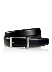 MONTI Damen Ledergürtel, schwarz, Gr. 85, Obermaterial: 100% Rindsleder, Gürtel, 3,5 cm breit, Klassisch-Business, Automatikschließe - Passt immer