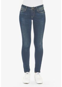 Damen Slim-fit-Jeans "PULP", blau, Gr. 33, Le Temps Des Cerises, 74% Baumwolle, 19% Lyocell, 5% Synthetik, 2% Elasthan, Jeans, im Slim Fit-Schnitt