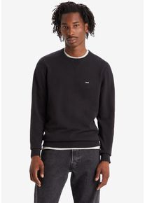 Levi's LEVI'S Herren Rundhalspullover "LIGHTWEIGHT HM SWEATER", schwarz, casual, Gr. XXL, Strick, Obermaterial: 94% Baumwolle, 4% Polyamid, 2% Elasthan,