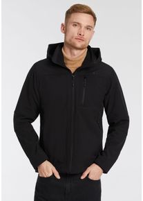 CMP Herren Softshelljacke, schwarz, sportlich, Gr. 58, Softshell, Obermaterial: 96% Polyester, 4% Elasthan, Jacken, Wasserabweisend & Winddicht &