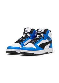 Puma Kinder Sneaker "REBOUND V6 MID JR", Gr. 35,5, weiß, sportlich, Schuhe