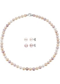 ADRIANA Damen Ohrring und Ketten Set "Schmuckset Mulitpack Schmuck Geschenk Silber 925 Monterosso, M200", silber, Silber 925 (Sterlingsilber), Seide,