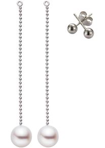 ADRIANA Damen Paar Ohrstecker "Schmuck Geschenk Silber 925 Ohrringe Portofino, P13", Silber 925 (Sterlingsilber)-Perlen, bunt, Silber 925