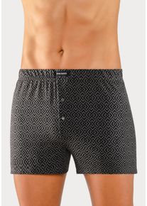 Bruno Banani Herren Weiter Boxer, Gr. S, schwarz, Jersey, Obermaterial: 92% Baumwolle, 8% Elasthan (LYCRA), bedruckt, unifarben, Unterhosen, in