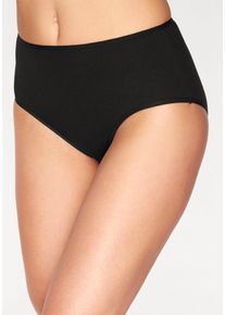 Petite Fleur Damen Hüftslip, Gr. 32, schwarz, Single Jersey, Obermaterial: 95% Baumwolle, 5% Elasthan, unifarben, Unterhosen, aus elastischer