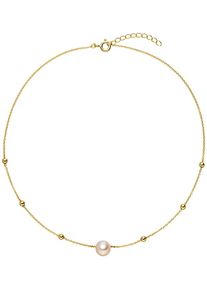 ADRIANA Damen Collier "Schmuck Geschenk Silber 925 Halskette Ravello, R24", Silber 925 (Sterlingsilber)-Perlen, L: 38cm B: 1mm, gold, Silber 925