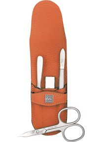 ERBE® ERBE Maniküre-Etui "ERBE Maniküre Set Steck-Etui Serie "Piemont", hellgrün, 4-tlg., Inox", B/H/T: 50mm x 110mm x 20mm 4 tlg., orange, B:50mm H:110mm