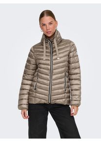 Only Damen Steppjacke "ONLVEGA QUILTED LIFE JACKET CC OTW", braun, modisch, Gr. L, unifarben, Web, Steppware, Obermaterial: 55% Polyester, 45% Nylon,