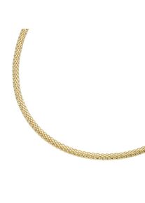 Smart Jewel Damen Collier "Mesh-Optik, Silber 925", 45cm, Silber 925 (Sterlingsilber), gold, Silber 925 (Sterlingsilber), Halsketten