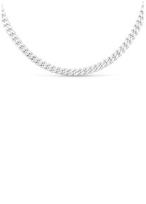 Firetti Damen Kette ohne Anhänger "Schmuck Geschenk Silber 925 Halsschmuck Halskette Panzerkette", 50, Silber 925 (Sterlingsilber), B: 6mm, silber,