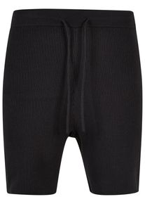 Urban Classics Herren Shorts "Urban Classics Herren Ribbed Shorts", schwarz, Gr. L, unifarben, 100% Baumwolle, Hosen