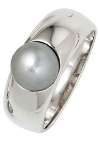 Jobo Damen Perlenring, 56, Silber 925 (Sterlingsilber)-Perlen, silber, Silber 925 (Sterlingsilber), Perlen, Fingerringe, 925 Silber mit einer