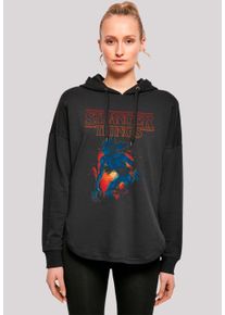F4NT4STIC Damen Kapuzenpullover "Stranger Things DemoCave Netflix TV Series", schwarz, casual, Gr. M, Obermaterial: 100% Baumwolle, Pullover, Premium