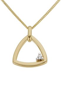 Firetti Damen Ketten-Anhänger "Schmuck Geschenk Gold 333 Halsschmuck Anhänger für Halskette Solitär", 0,02 ct P2 = erkennbare Einschlüsse, Gelbgold