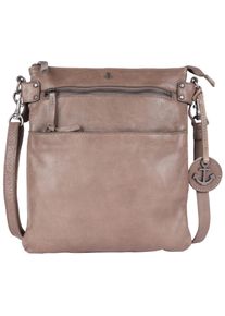 Harbour 2nd Damen Handtasche "Zora2", braun, Rindsleder, Taschen, Umhängetasche Handtasche Schultertasche mit Anker Anhänger