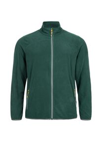 DEPROC Active Herren Fleecejacke "KIRKVALE II MEN", grün, casual, Gr. 48, 100% Polyester, Jacken, weiche Fleecejacke in traditioneller Optik