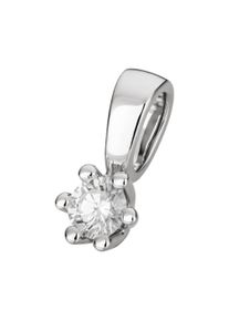 OROLINO Damen Ketten-Anhänger "Gold 585 mit Brillant 0,10ct.", ONE-SIZE, 0,10 ct SI = kleine Einschlüsse, Gold, 0,4 g, weiß, Gold, Schmuckanhänger