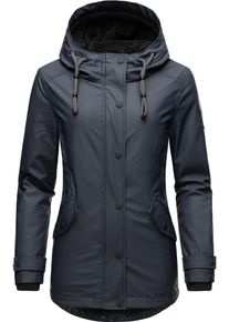 Navahoo Damen Regenjacke "Lindraa", blau, modisch, Gr. S, Oberstoff: 60% Polyvinylchlorid, 30% Polyester, 10% Polyurethan, Futter: 100% Polyester,