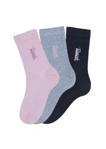 Bench. Damen Basicsocken, Gr. 35, bunt, Baumwollmischung, uni und melange, Socken, mit Bench Stickerei